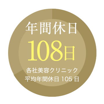 年間休日108日